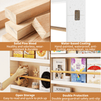 VGBYUJ 6 Tier Behind The Door Bookshelf, 70" Thin Narrow Bookshelf, Space Saving Wall Book Shelf Coner Bookshelf, White