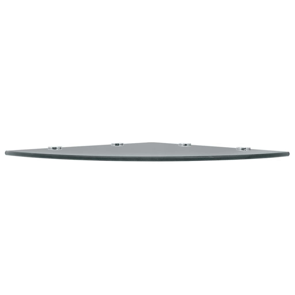 vidaXL Wall Corner Shelf Floating Corner Shelf Display Shelf Tempered Glass