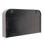 Beautiful Wooden Wall-Mounted Cubby Shelf, Black, 30.5 in x 18.25 in
