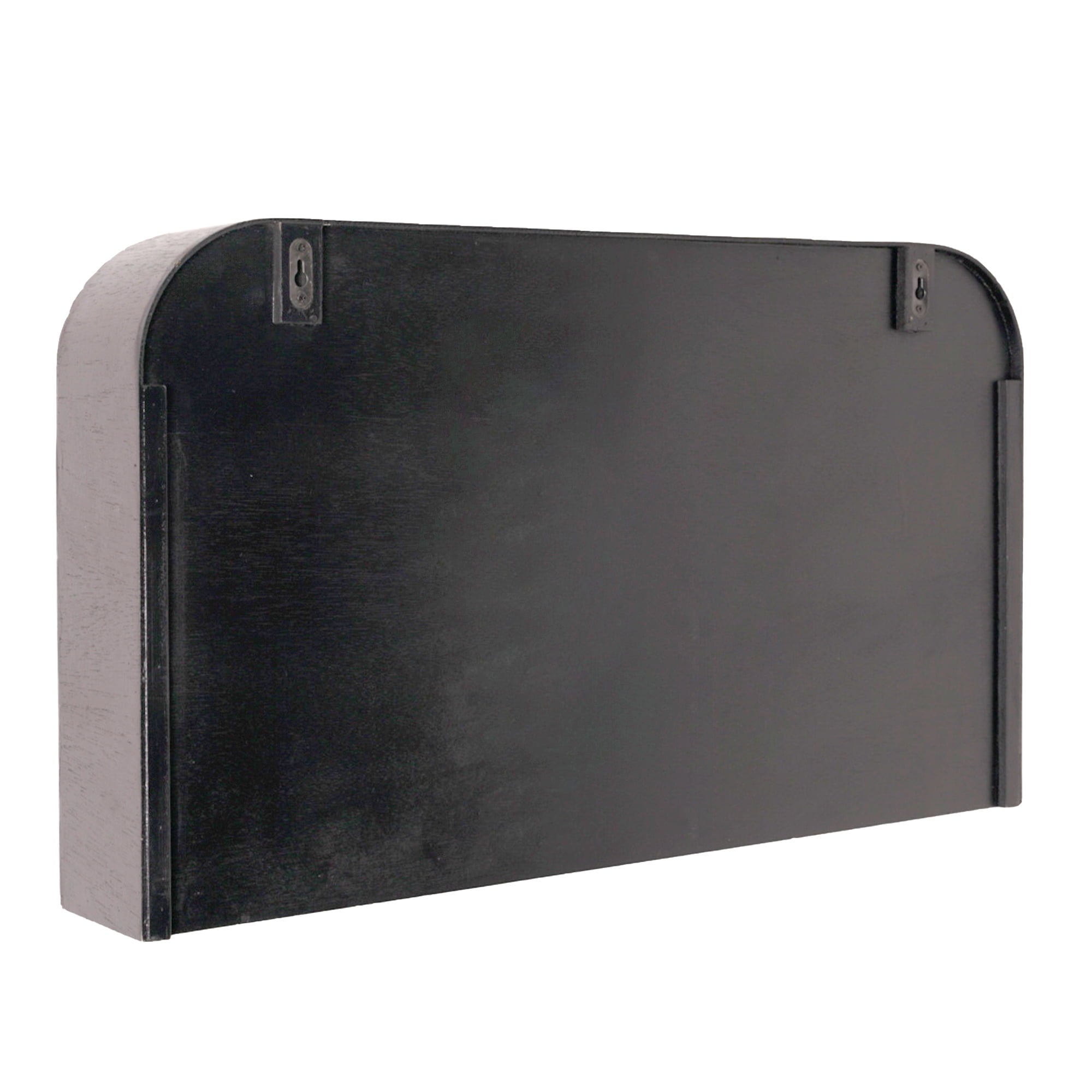 Beautiful Wooden Wall-Mounted Cubby Shelf, Black, 30.5 in x 18.25 in