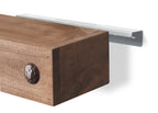 DRAKESTONE Farmhouse Floating Shelf w/ Clavos, 2-Pack - Walnut