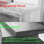Floating Shelves for Wall 17 inch Natural Wood Shelves for Home Decor, Set of 2