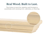 Mantels Direct Colton 60" Floating Wood Fireplace Mantel Shelf - Unfinished