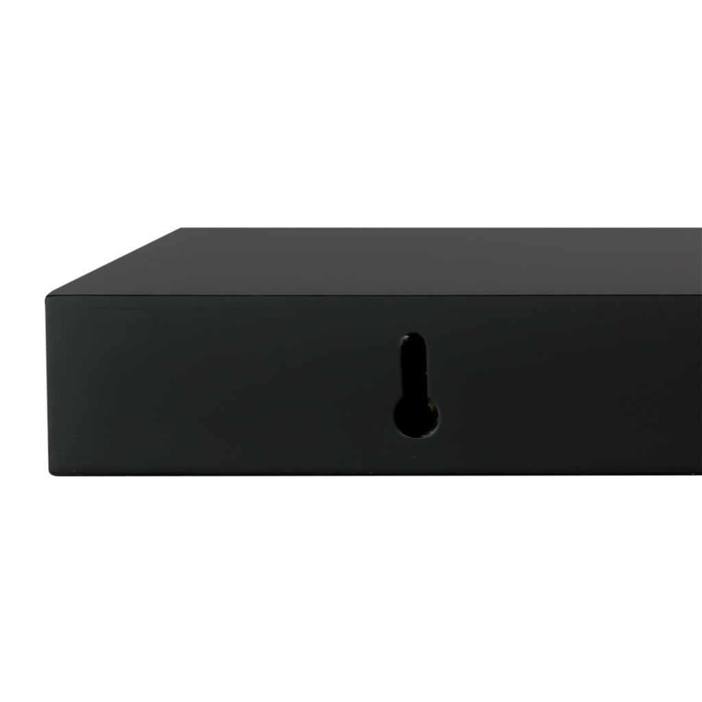 KG Stockholm Maine Floating Wall Shelf - Black, 24", Pack of 3
