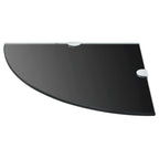 vidaXL Wall Corner Shelf Floating Corner Shelf Display Shelf Tempered Glass