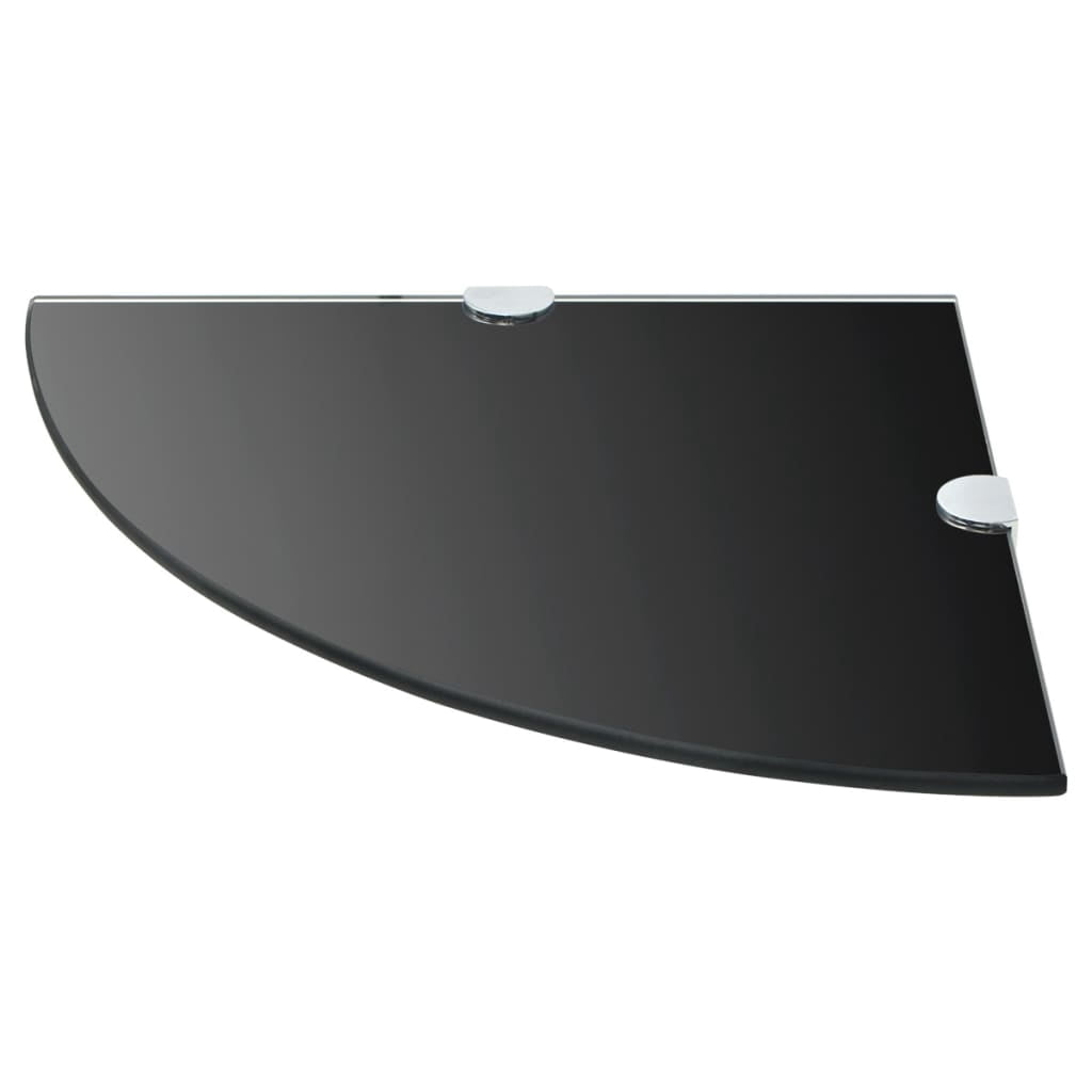 vidaXL Wall Corner Shelf Floating Corner Shelf Display Shelf Tempered Glass