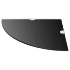 vidaXL Wall Corner Shelf Floating Corner Shelf Display Shelf Tempered Glass