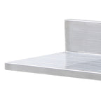Wall-Mounted Stainless Steel Floating Shelf, 430 Stainless Steel, 44 lbs Capacity, L-Shape Design, for Kitchen Bedroom Garage