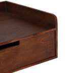 Kate And Laurel Wood Floating Shelf, 28 In x 12 In, Walnut Brown