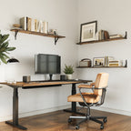 Farmhouse 48″W x 8″D Brown Floating Shelves Set of 3,Wood Book Shelves for Decor