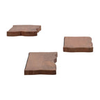 Mango Wood Floating Shelves for Living Room Decor - Modern Wall Display for Entryway - Storage Shelves for Bedroom - Set of 3, 18", Brown