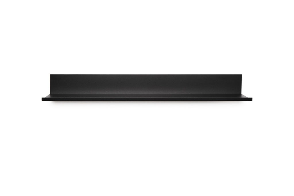 (2 pack) Hangman No Stud Floating Shelf - 24"- Black - Aluminum - Level and Hardware Included - No Drills or Anchors Needed