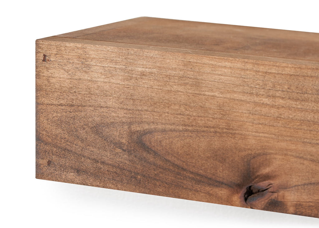 DRAKESTONE Farmhouse Floating Shelf - Walnut