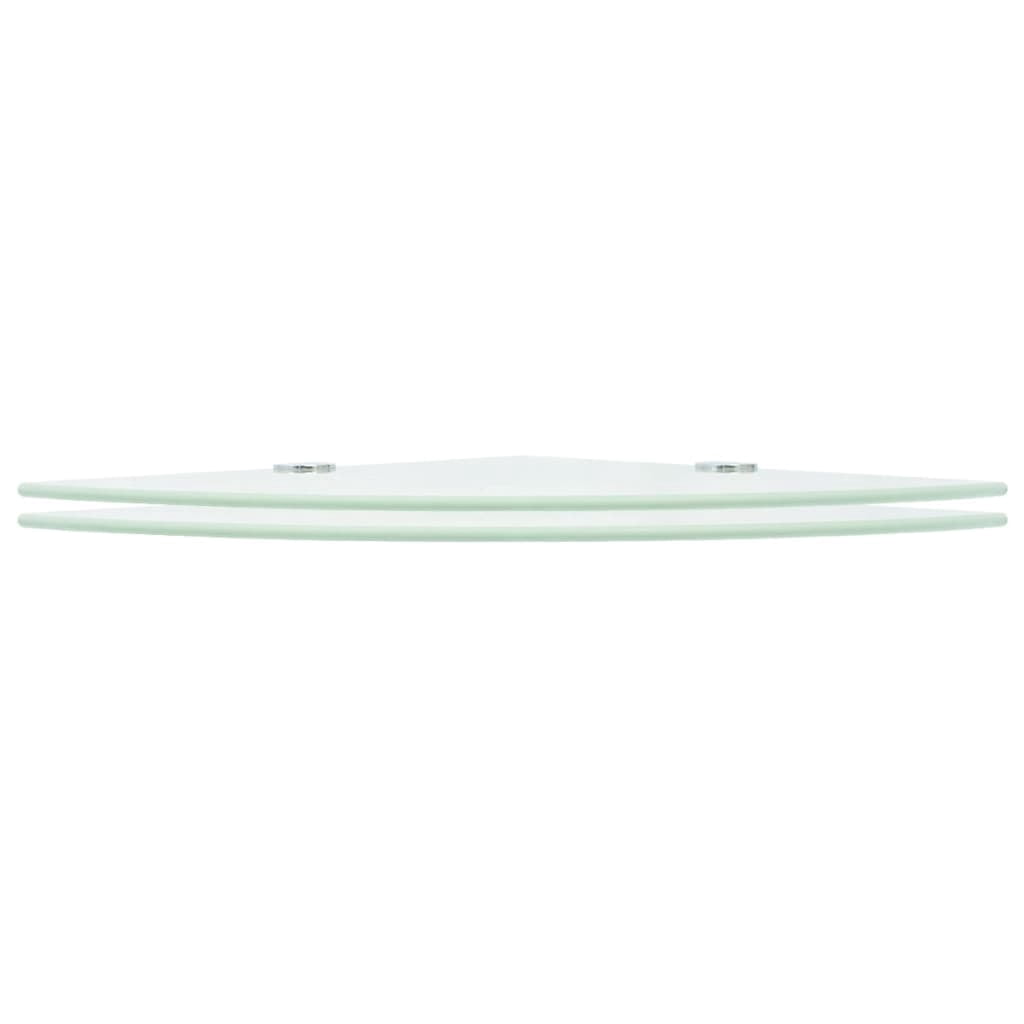 vidaXL Wall Corner Shelf Floating Corner Shelf Display Shelf Tempered Glass