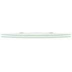 vidaXL Wall Corner Shelf Floating Corner Shelf Display Shelf Tempered Glass