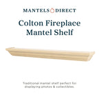 Mantels Direct Colton 60" Floating Wood Fireplace Mantel Shelf - Unfinished