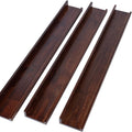 36 Inch Wood Floating Shelves Wall Mounted Deep Walnut Picture Ledge Shelf Nursery Book Shelves for Home Decor for Bedrooms, Office, Living Room, Kitchen, 3 Same Sizes