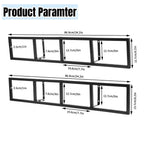 2x Home CD Rack Large Wall Mount Floating Shelf  CD DVD Rack Media Storage Organizer Shelves