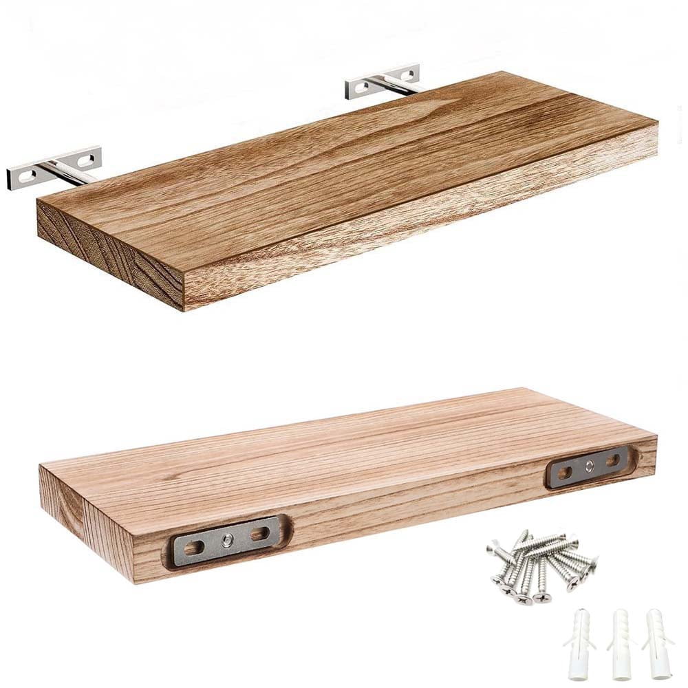 Wall Shelf Floating Bookshelf with Lip, Handmade Using Premium Wood, Modern Nursery Storage & Home Decor Display