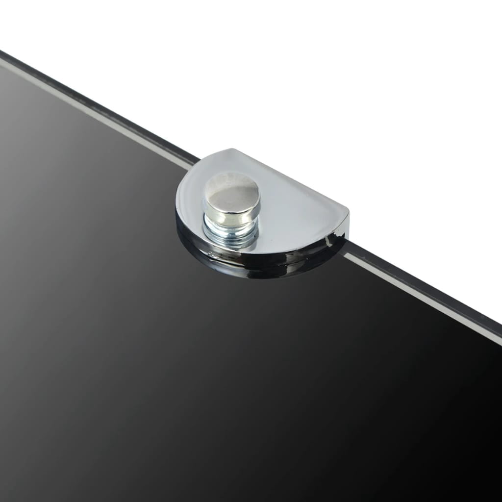 vidaXL Wall Corner Shelf Floating Corner Shelf Display Shelf Tempered Glass