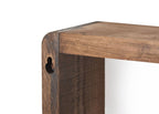 DRAKESTONE Stackable Floating Box Shelf, 2-Pack - Walnut