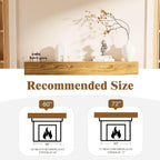 Woodty Eco 60 in x 5 in Pine Natural Farmhouse Fireplace Mantel