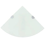 vidaXL Wall Corner Shelf Floating Corner Shelf Display Shelf Tempered Glass