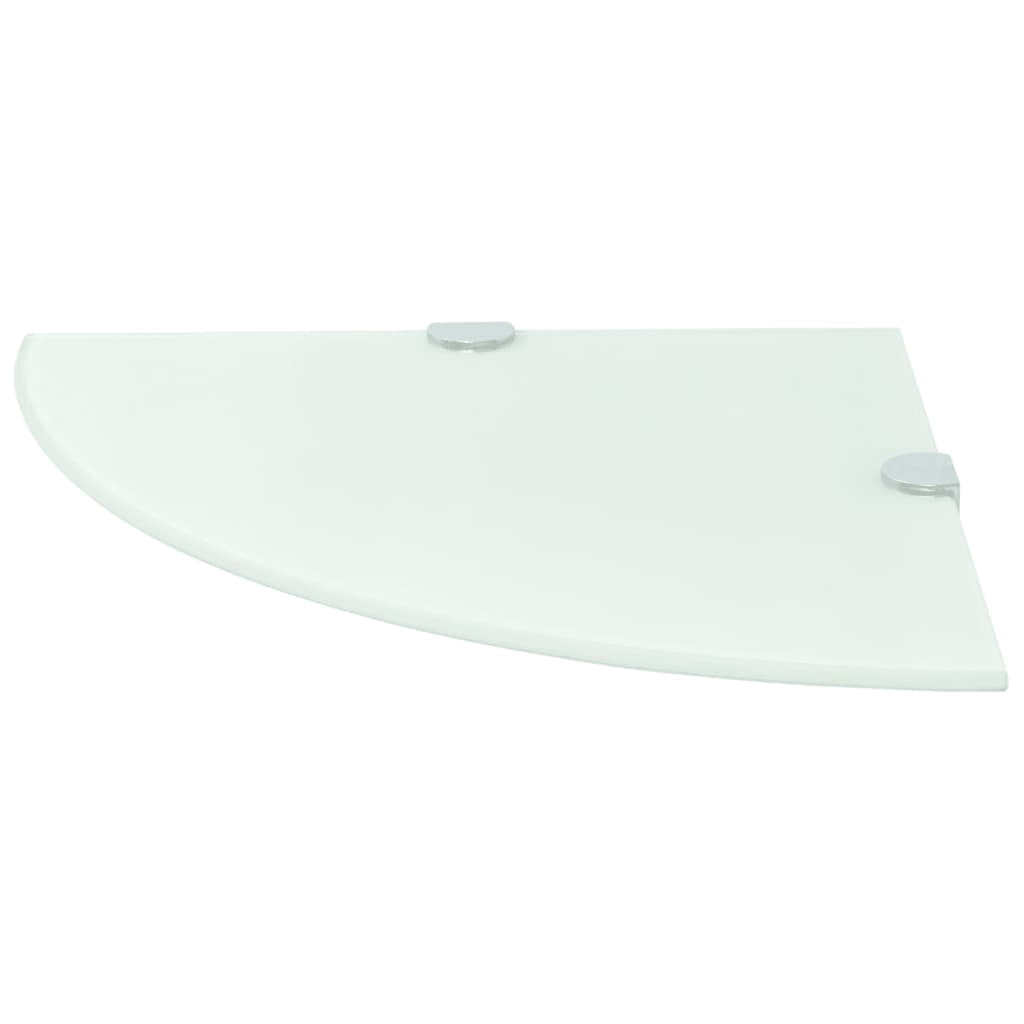vidaXL Wall Corner Shelf Floating Corner Shelf Display Shelf Tempered Glass