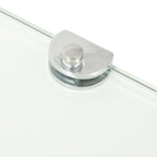 vidaXL Wall Corner Shelf Floating Corner Shelf Display Shelf Tempered Glass