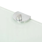vidaXL Wall Corner Shelf Floating Corner Shelf Display Shelf Tempered Glass