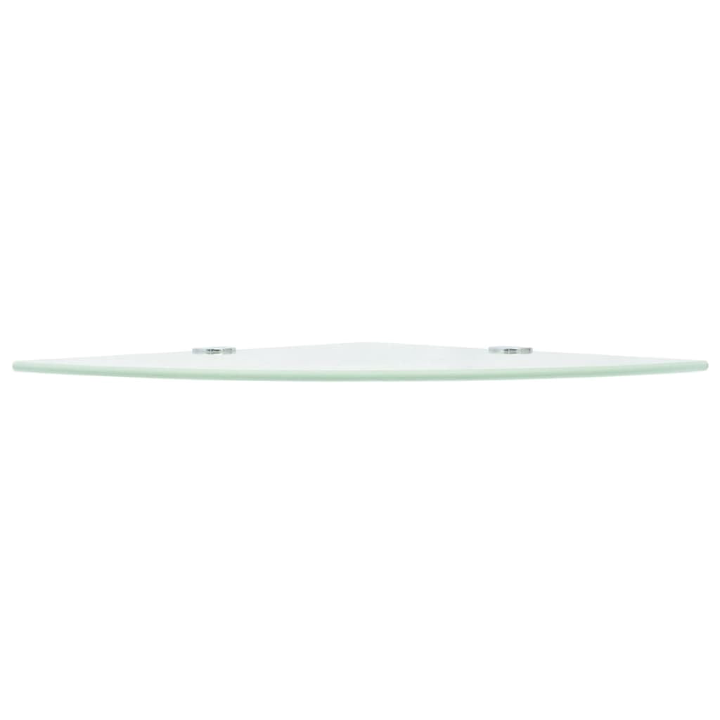 vidaXL Wall Corner Shelf Floating Corner Shelf Display Shelf Tempered Glass