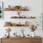 36 inch Floating Shelves Wall Mounted Set of 3, Rustic Large Wall Shelves Picture Ledge Shelf for Bedroom Living Room Bathroom Kitchen