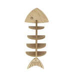 Novelty Wall Shelf Wooden Fish Skeleton Display Rack for Living Room Bedroom Bathroom Beach Coastal Home Decor by PALIFEUR