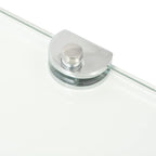 vidaXL Wall Corner Shelf Floating Corner Shelf Display Shelf Tempered Glass