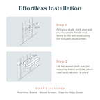 Mantels Direct Colton 60" Floating Wood Fireplace Mantel Shelf - Unfinished
