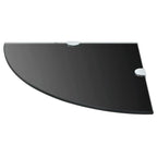vidaXL Wall Corner Shelf Floating Corner Shelf Display Shelf Tempered Glass