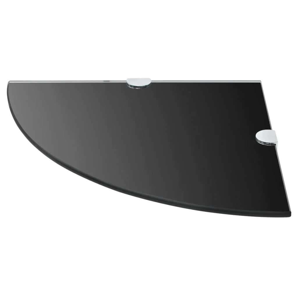 vidaXL Wall Corner Shelf Floating Corner Shelf Display Shelf Tempered Glass