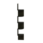 Furinno FR16122EX 5 Tier Wall Mount Floating Radial Corner Shelf, Espresso