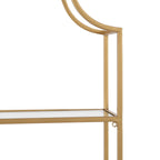 Kate and Laurel Ciel Glam 3-Tier Scalloped Wall Shelf - Gold