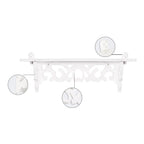 YLSHRF Display Wall Shelf, Wall Shelves,Set of 3 Shabby Floating Wall Shelves Bookshelf Display Wall Shelf Storage Rack