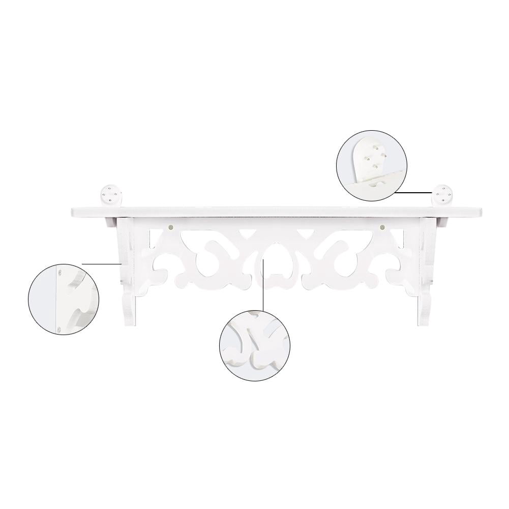 YLSHRF Display Wall Shelf, Wall Shelves,Set of 3 Shabby Floating Wall Shelves Bookshelf Display Wall Shelf Storage Rack