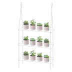 3-Tier Window Plant Shelves 16 Inch, Acrylic Adjustable Hanging Floating Shelf, Window Sill Extender for Indoor Plants
