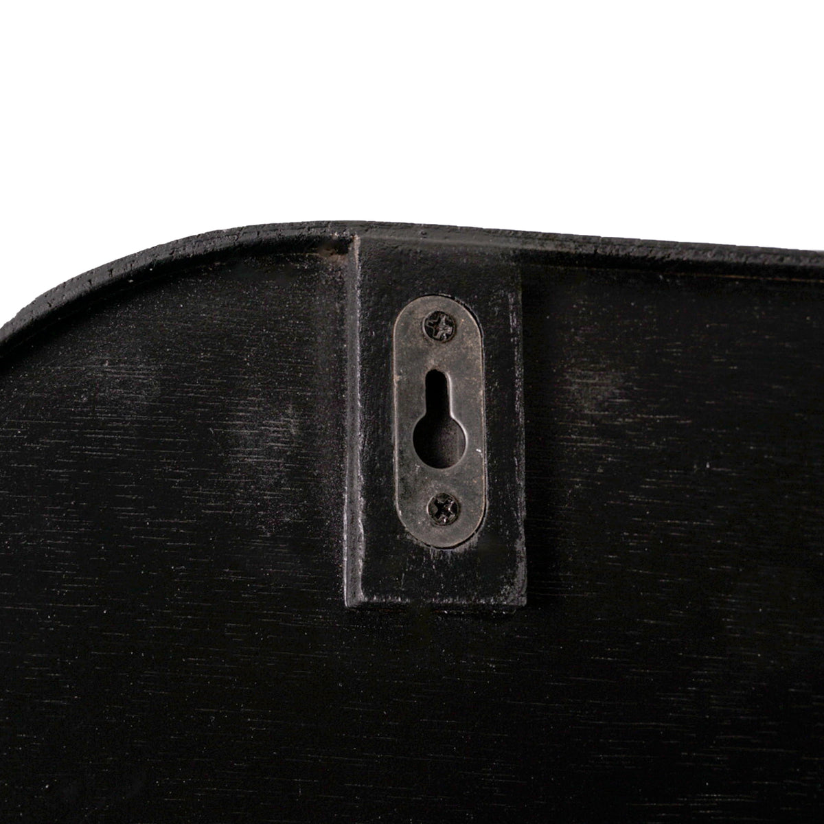 Beautiful Wooden Wall-Mounted Cubby Shelf, Black, 30.5 in x 18.25 in
