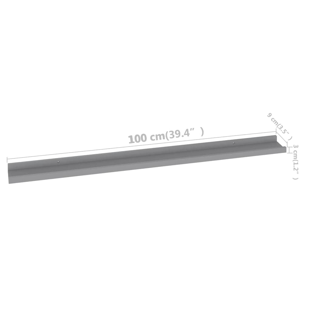 vidaXL Wall Shelf Floating Shelf Wall Mounted Display Shelf for Photo Frame