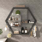 Floating Shelves with Lights, Led Shelves for Wall, Gaming Room Decor Display Shelf, Lighted Bar Shelves, Extra Hanging Hooks Storage, Sturdy Fast Assembly Great Weight Capacity
