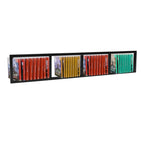 Set of 5 Video Game Rack,Wall Mount CD DVD Storage Shelf, 34 Inch Media Storage Rack Metal Floating Shelf Black,CD Rack