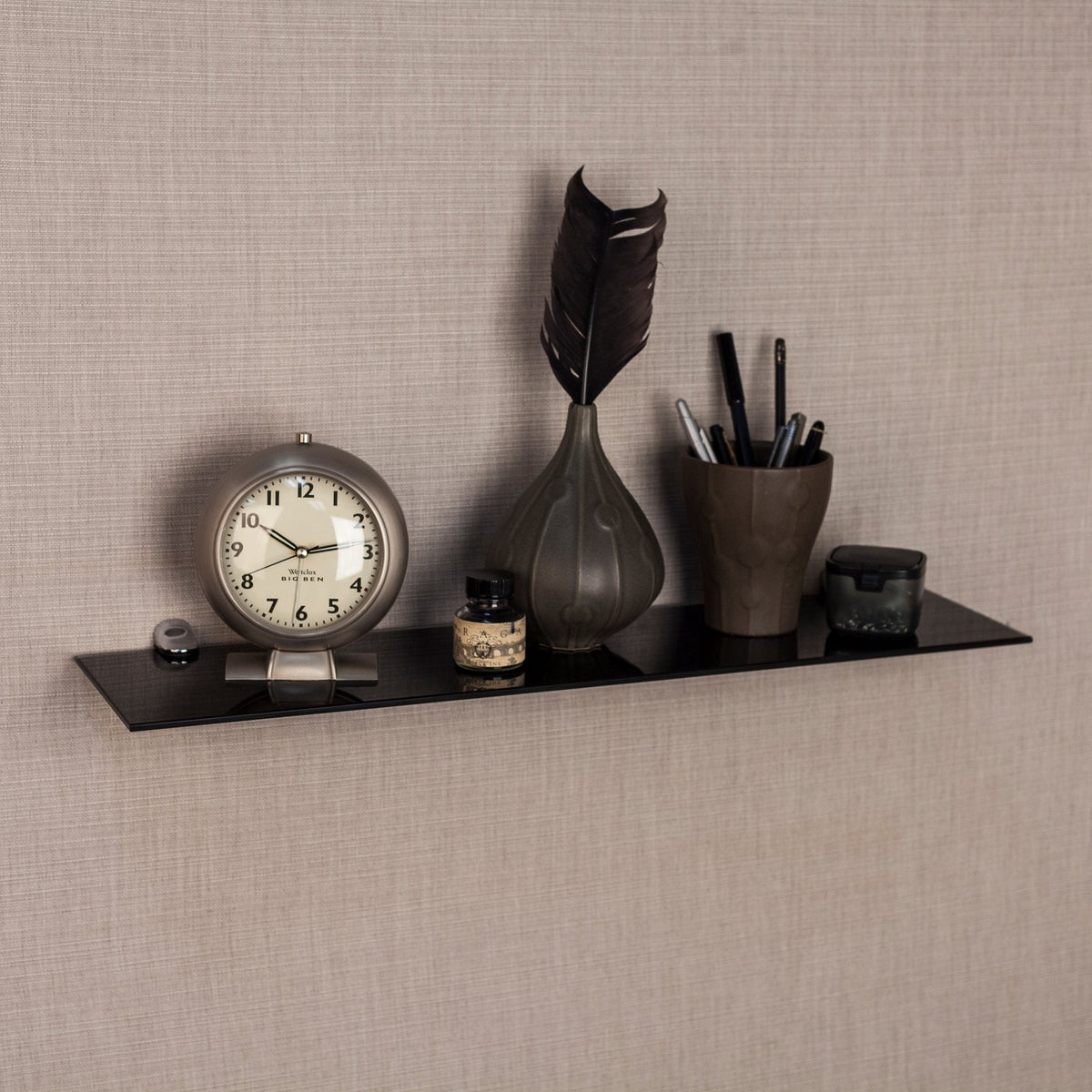 Danya B Glass Floating Shelf