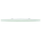 vidaXL Wall Corner Shelf Floating Corner Shelf Display Shelf Tempered Glass