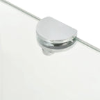 vidaXL Wall Corner Shelf Floating Corner Shelf Display Shelf Tempered Glass