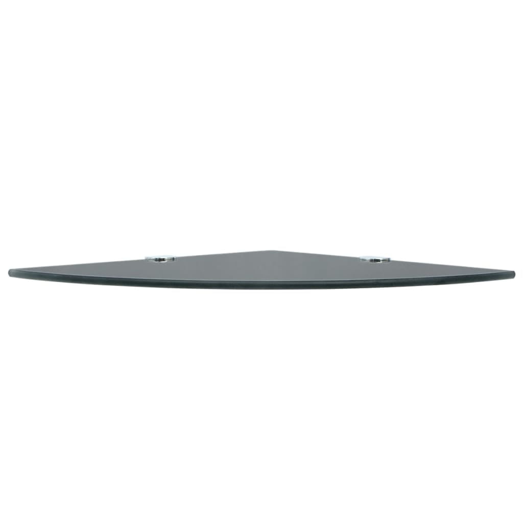 vidaXL Wall Corner Shelf Floating Corner Shelf Display Shelf Tempered Glass